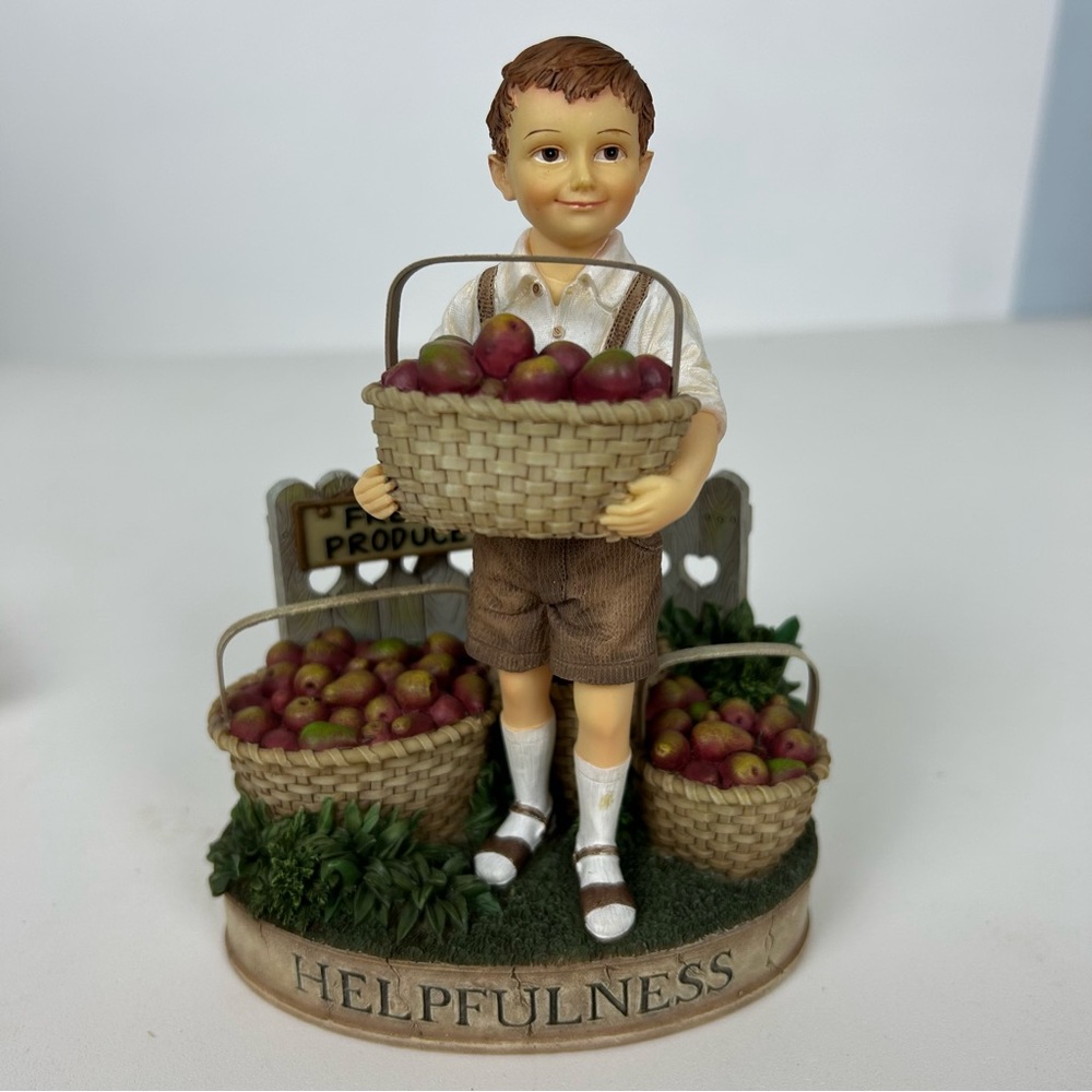 VTG, NIB, “Vintage Virtues” 'Helpfulness' Figurine by Kathy‎ Killip for Demdaco